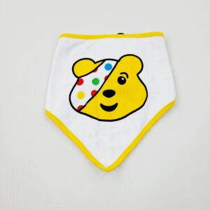 George children in need white pudsey dribble bib - Brand New With Tags