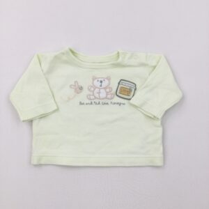 newborn-1st-size-up-to-1-month Mothercare 'Bee And Ted Love Honey' Yeloow Long Sleeved Top