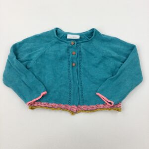 9-12-months Next Teal Knitted Cardigan