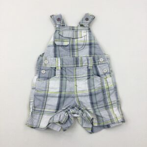 3-6-months Next Light Grey Checked Dungarees
