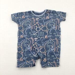 12-18-months George Dinosaurs Blue Romper