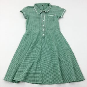 11-12-years TU Green Gingham School Dress