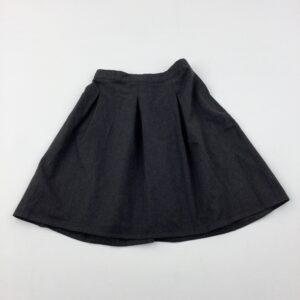 11-12-years F&F Charcoal Grey School Skirt - Adjustable Waist