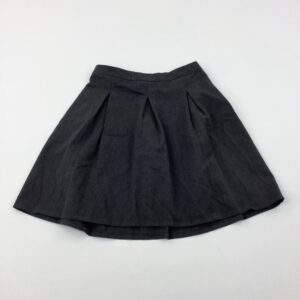 11-12-years F&F Charcoal Grey School Skirt - Adjustable Waist
