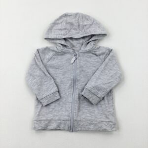 6-9-months TU Light Grey Zip Through Hoodie