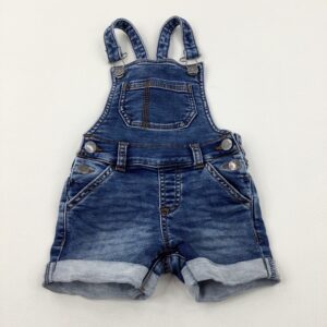 12-18-months Mini Club Mid Blue Denim Short Dungarees