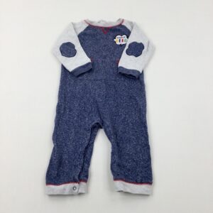 18-24-months TU 'Superhero' Blue Long Sleeve Romper