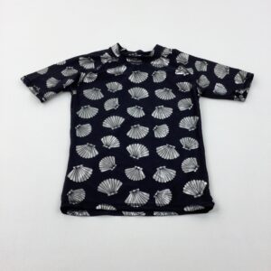 8-9-years Next Seashells Black & Silver Beach Top