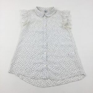 10-11-years TU Spotty White Lightweight Tunic Top