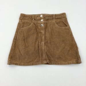 11-12-years Matalan Tan Cord Skirt - Adjustable Waist