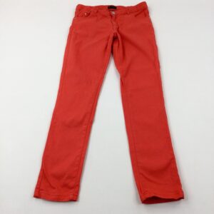 11-12-years - Coral Denim Jeans - Adjustable Waist