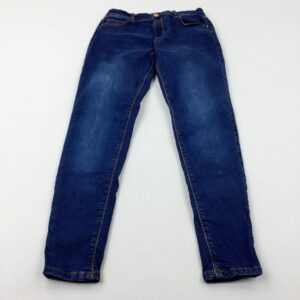 12-13-years Primark Mid Blue Denim Jeans With Adjustable Waist
