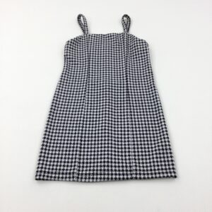 7-8-years Primark Black & White Checked Dress