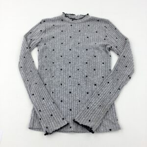12-13-years F&F Spotty Grey Knitted Lightweight Jumper