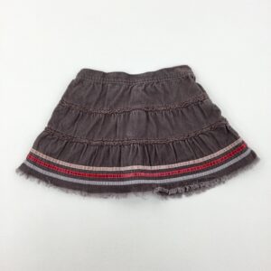 12-18-months F&F Brown Cord Layered Skirt