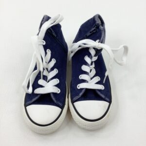 8-9-years Primark Navy Canvas Ankle Boots - Size 13