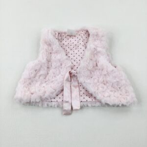 0-3-months H&M Pink Fluffy Gilet