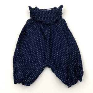 3-6-months Next Spotty Navy Cord Romper
