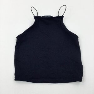10-11-years New Look Black Cropped Vest Top