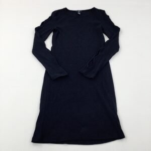 12-13-years New Look Textured Black Dress With Cut Out Pattern Detail Down Arms