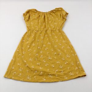 12-13-years George Flowers Mustard Yellow Jersey Dress