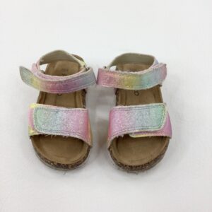 18-24-months Pep & Co Sparkly Colourful Sandals - Size 5 (some wear)