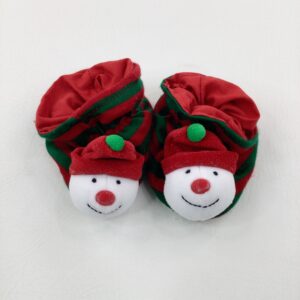 0-3-months Next Snowmen Red & Green Christmas Booties (0-6 months)