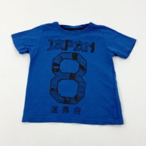 2-3-years New Look 'Japan 8' Blue T-Shirt