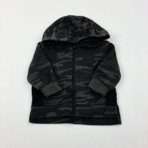 6-9-months Primark Camouflage Forest Green Zip Through Hoodie
