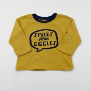 6-9-months George 'Smiles And Giggles' Mustard Yellow Long Sleeve Top