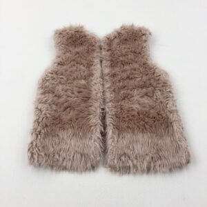 2-3-years Primark Dusky Pink Fluffy Gilet