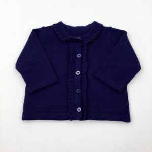 newborn-1st-size-up-to-1-month Matalan Navy Knitted Cardigan