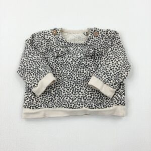 newborn-1st-size-up-to-1-month TU Animal Print Beige Sweatshirt