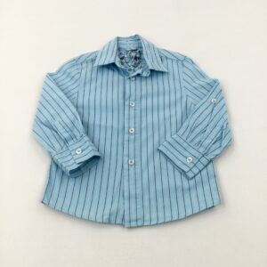 2-3-years Next Blue Striped Long Sleeve Shirt