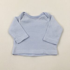 tiny-baby Mothercare Light Blue Striped Long Sleeve Top