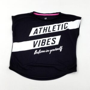 6-7-years H&M 'Athletic Vibes' Black Sports Top