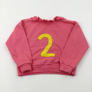 7-8-years Matalan '2' Pink Sweatshirt