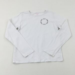 10-11-years Studio 'You Got This' White Long Sleeve Top