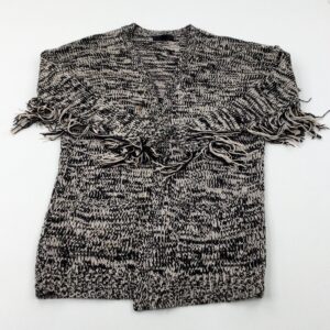 13-14-years Missguided Black & Cream Knitted Cardigan