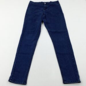 13-14-years - Denim 365 - Dark Blue Denim Jeans - Adjustable Waist