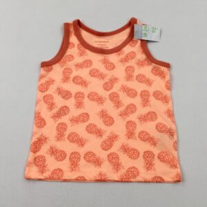18-24-months Primark Pineapples Orange Vest Top - Brand New With Tags