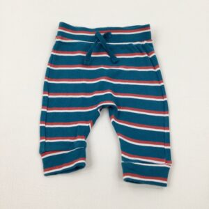 0-3-months George Green & Red Striped Jersey Trousers