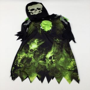 3-4-years TU Skulls Black & Green Costume With Face Mask