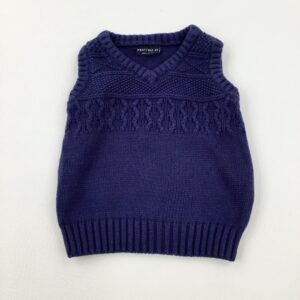 3-6-months Next Patterned Navy Knitted Tank Top