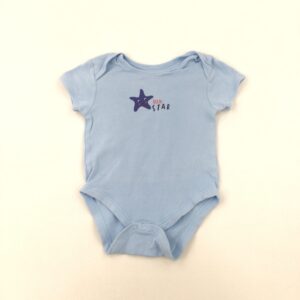 12-18-months Primark 'Little Star' Blue Short Sleeve Bodysuit