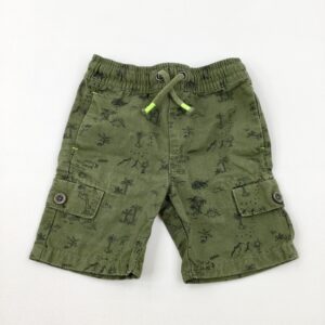 12-18-months F&F Palm Trees Khaki Cargo Shorts