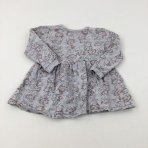6-7-years George Disney's The Aristocats Grey Long Sleeve Tunic Top