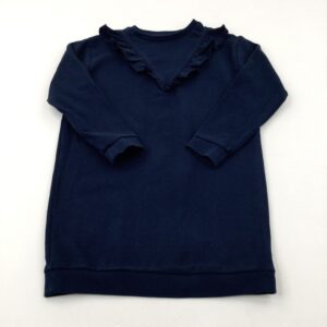 7-8-years La Redoute Navy Sweatshirt Dress