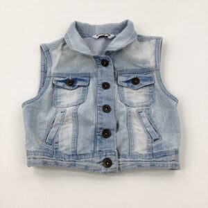8-9-years New Look Light Blue Denim Gilet