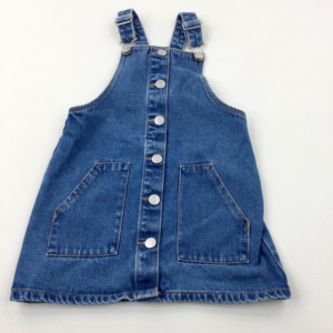 4-5-years TU Mid Blue Denim Dungaree Dress